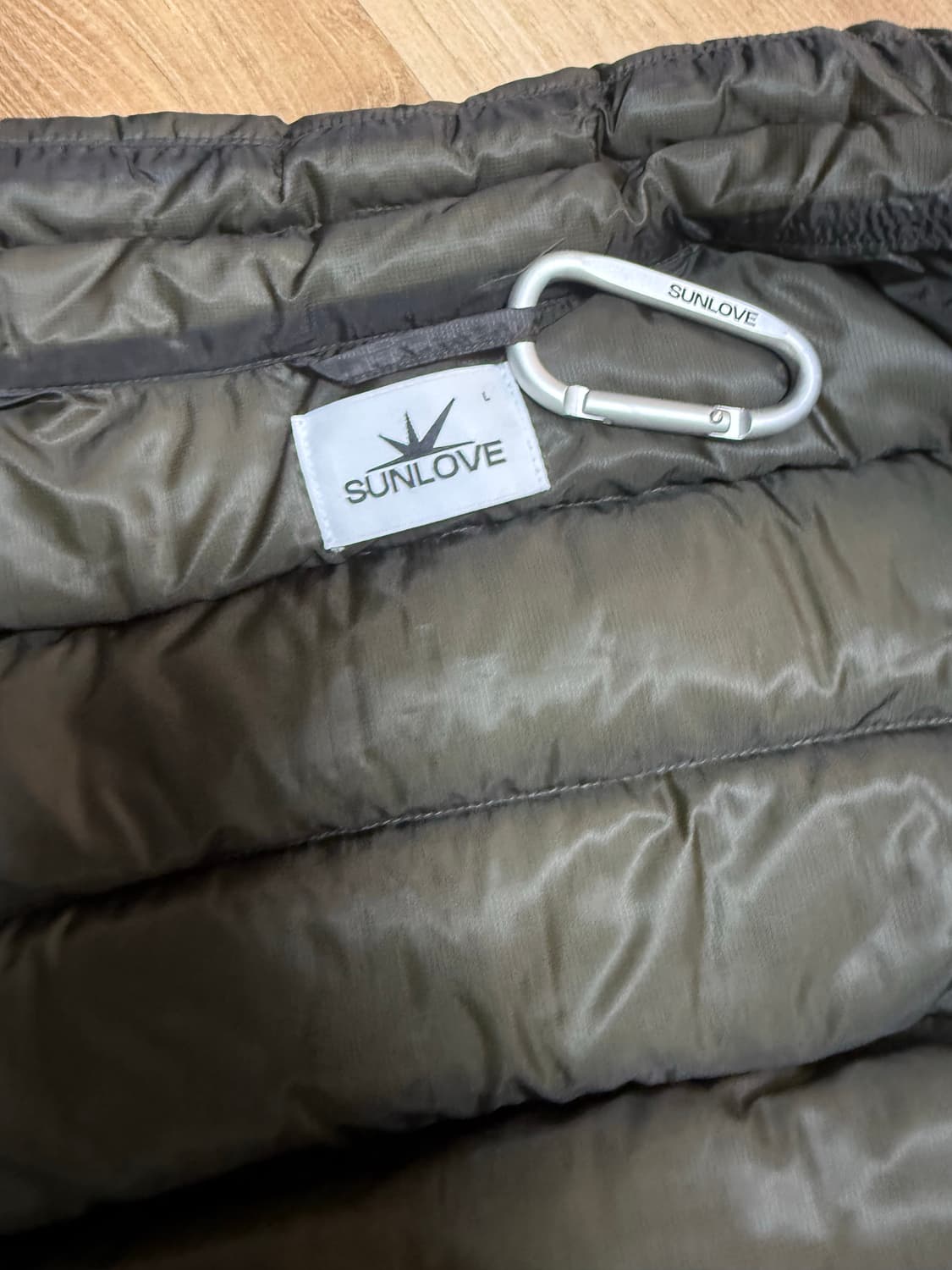 썬러브 sunlove 경량패딩 차콜 L 상품이미지2