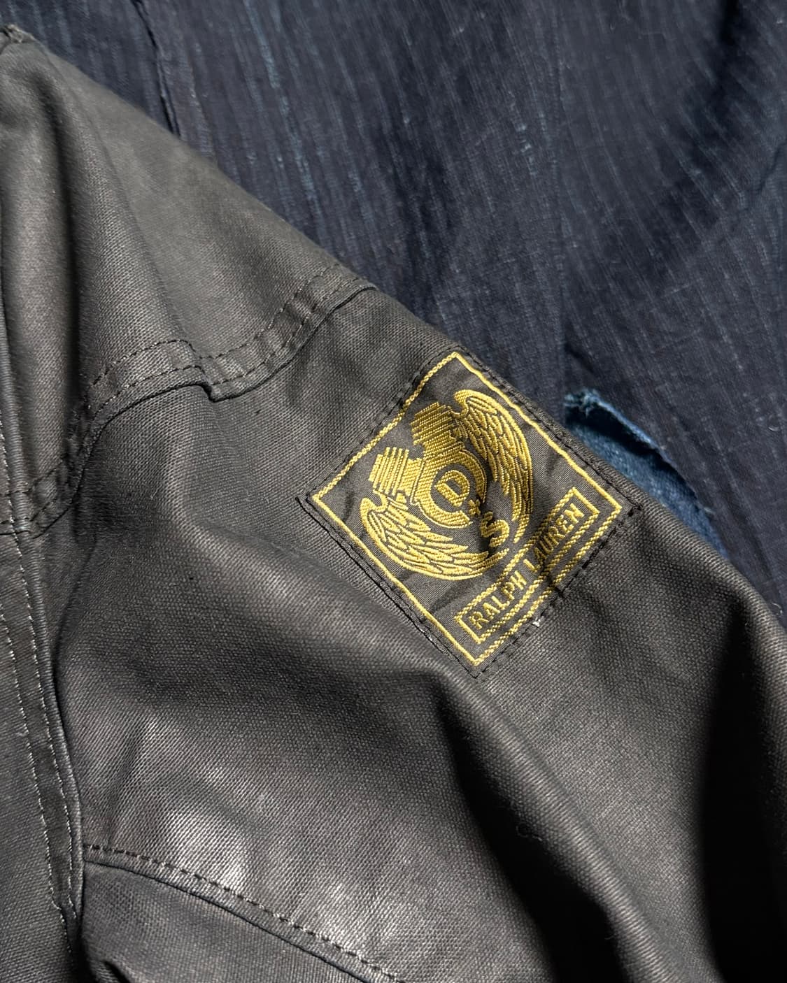 데님앤서플라이 아메리칸 플래그 왁스 모터사이클 자켓 S 상품이미지4