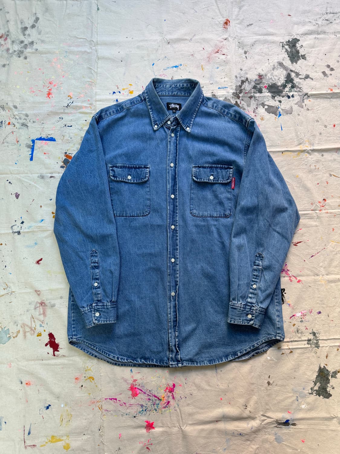 80s 스투시 데님 셔츠 상품이미지1
