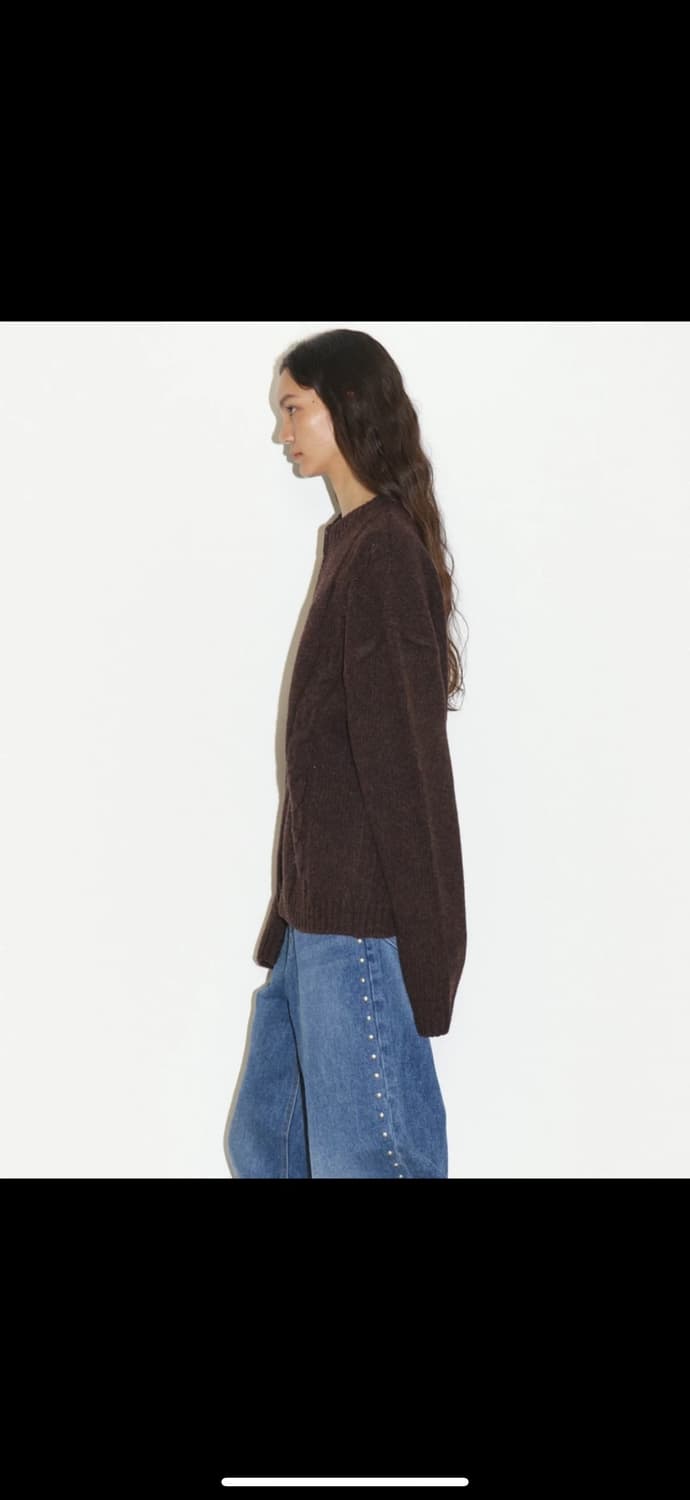 폴리수엠 케이블 니트 가디건 상품이미지4
