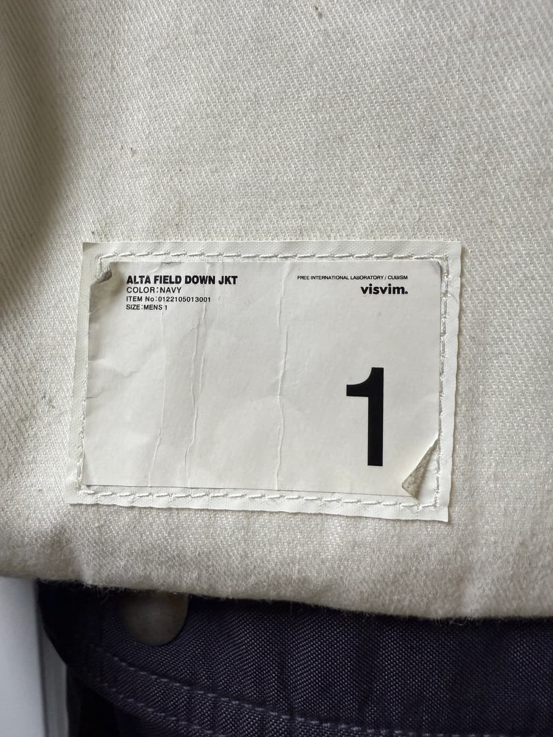 비즈빔 알타 필드다운 네이비 1사이즈  visvim alta field  상품이미지5