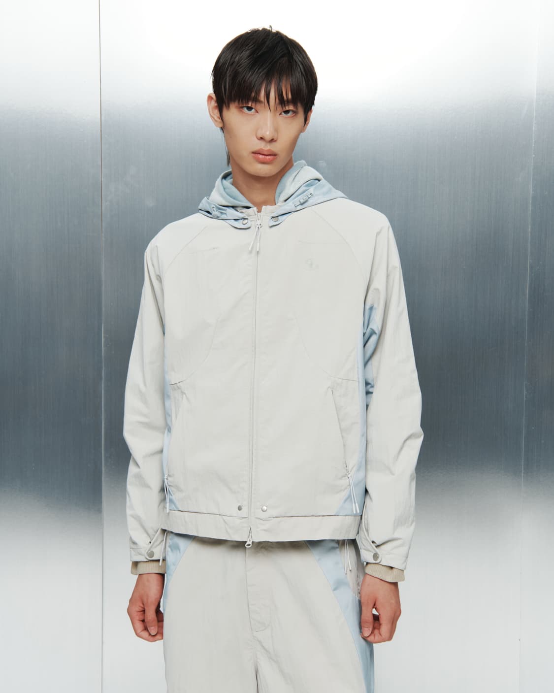 Sansan Gear Contrast Jacket Light Grey 상품이미지3