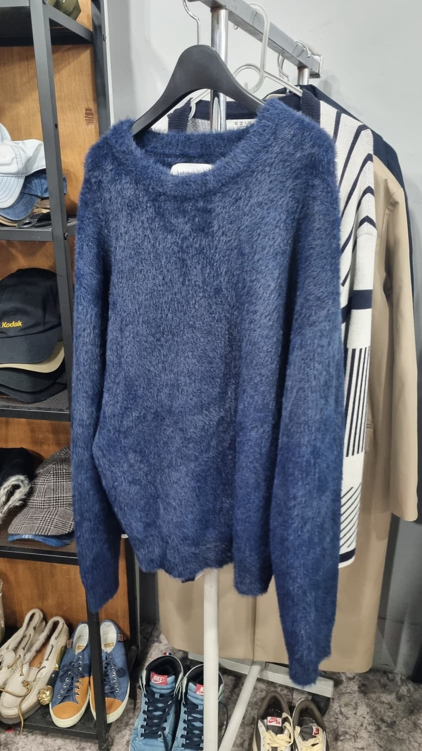 노메뉴얼 남성용 니트(헤어리) xL(가슴반품54, 총장62) 거의새거 상품이미지1