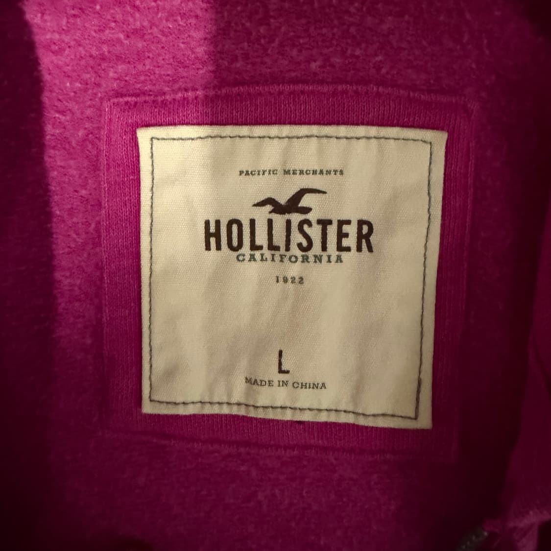 홀리스터 핑크 후드집업 L 상품이미지3