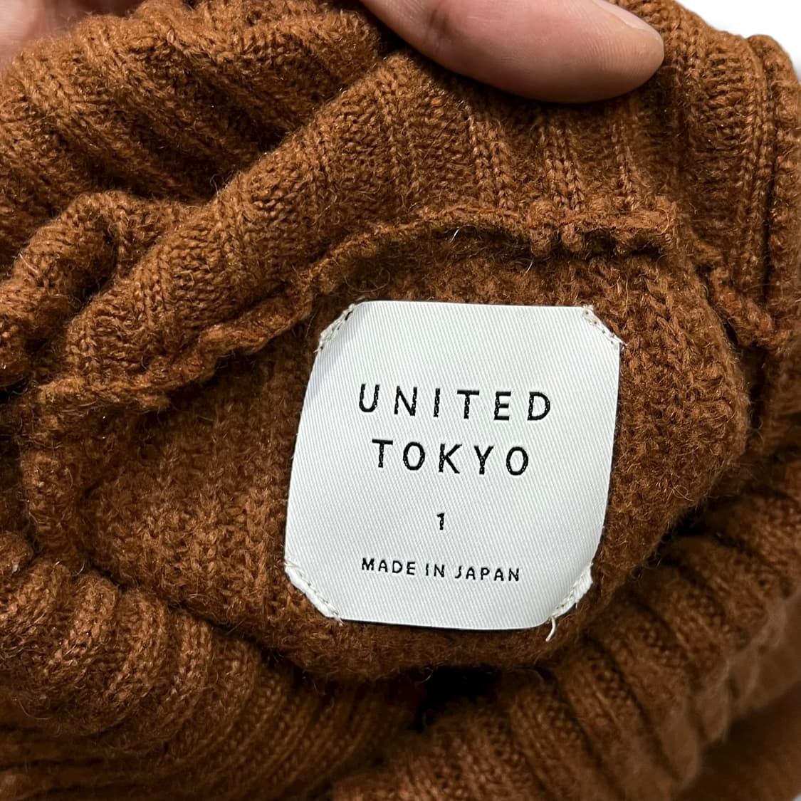  유나이티드도코 롤업 터틀넥 니트 y14091 상품이미지6