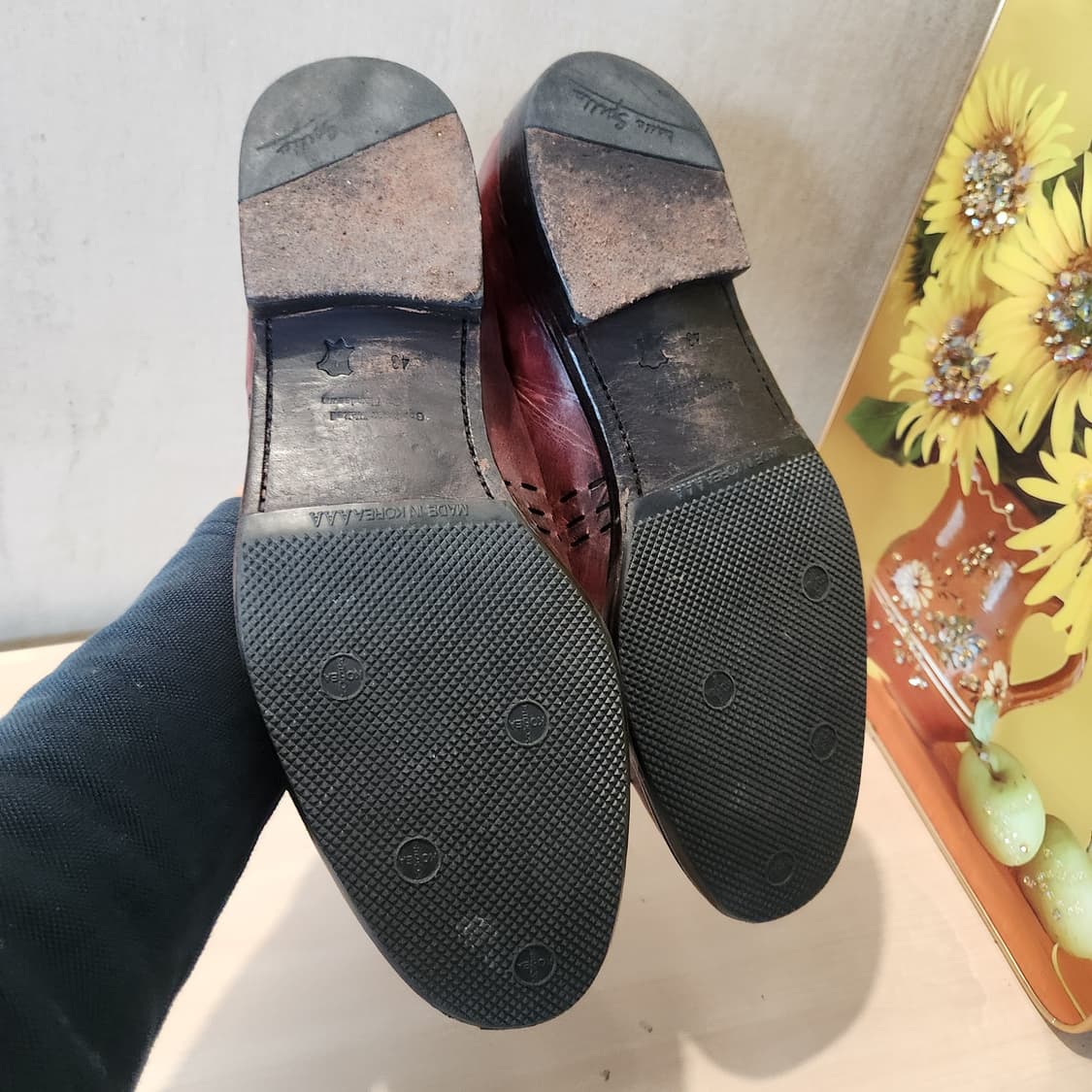 SPELLO 수제 버건디 옥스퍼드 👞 클래식 끝판왕 / 43사이즈
 상품이미지4