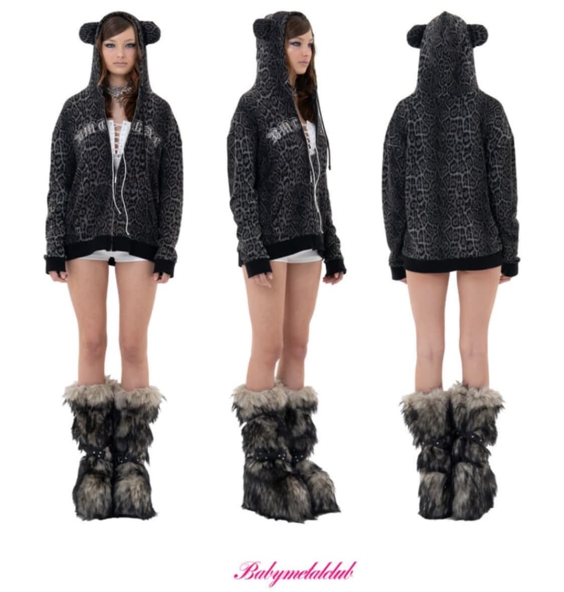 베이비메탈클럽 베메클 베어 후드 레오파드 상품이미지1