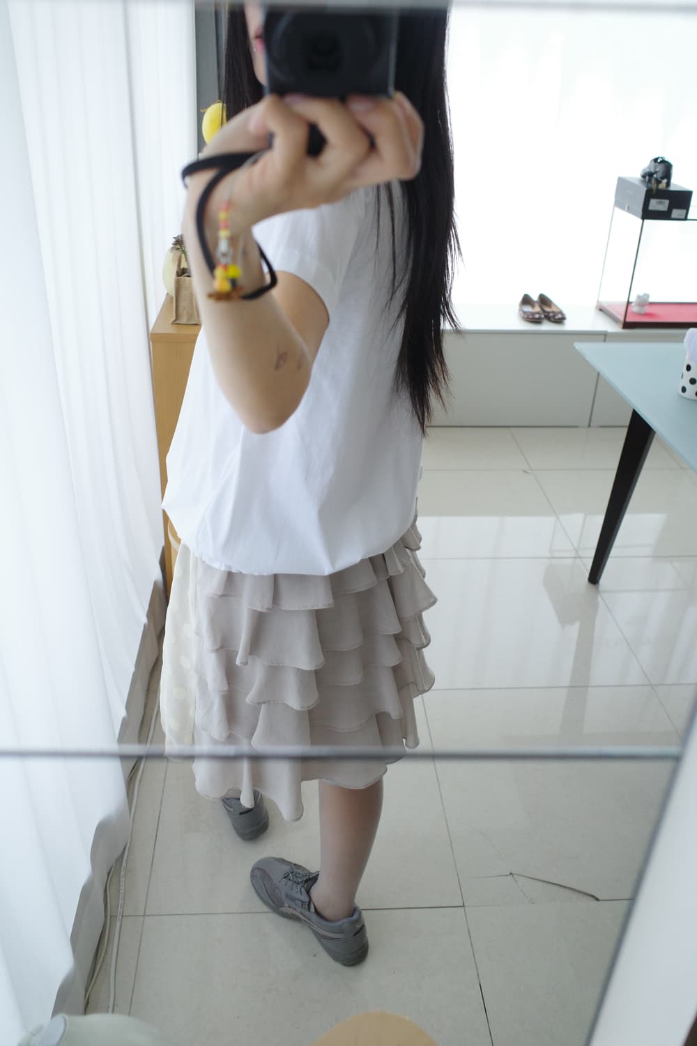 Dot tiered docking skirt 상품이미지4