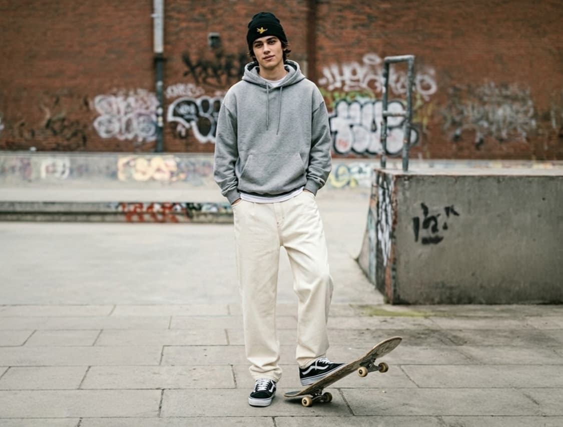 [새상품/M] 와릿이즌 엔젤 원턱 와이드 데님 (아이보리) 상품이미지1