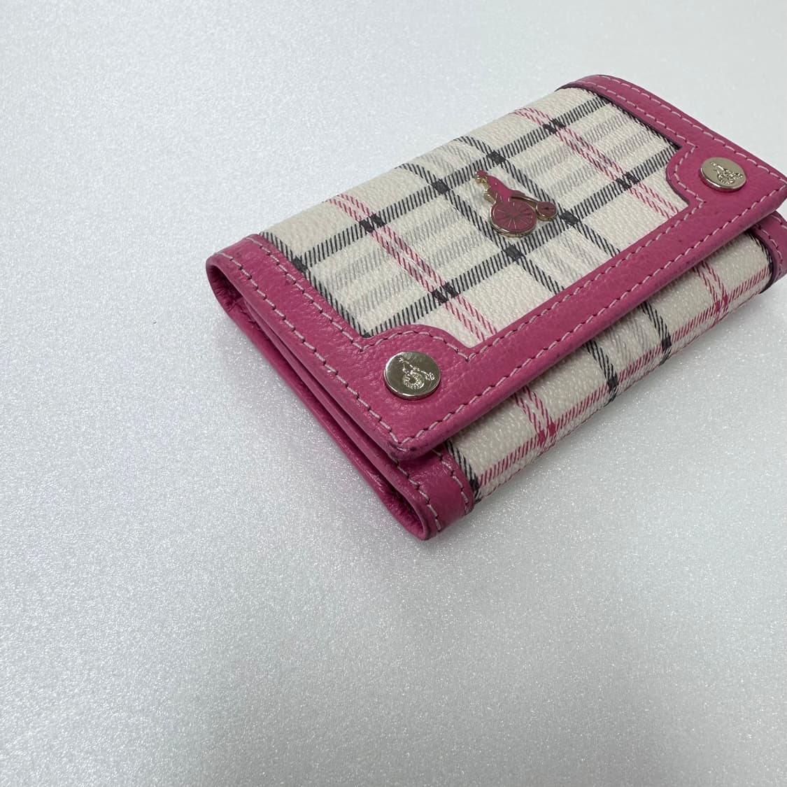 Beanpole 빈폴 핑크 미니 키링 3단 지갑 상품이미지2