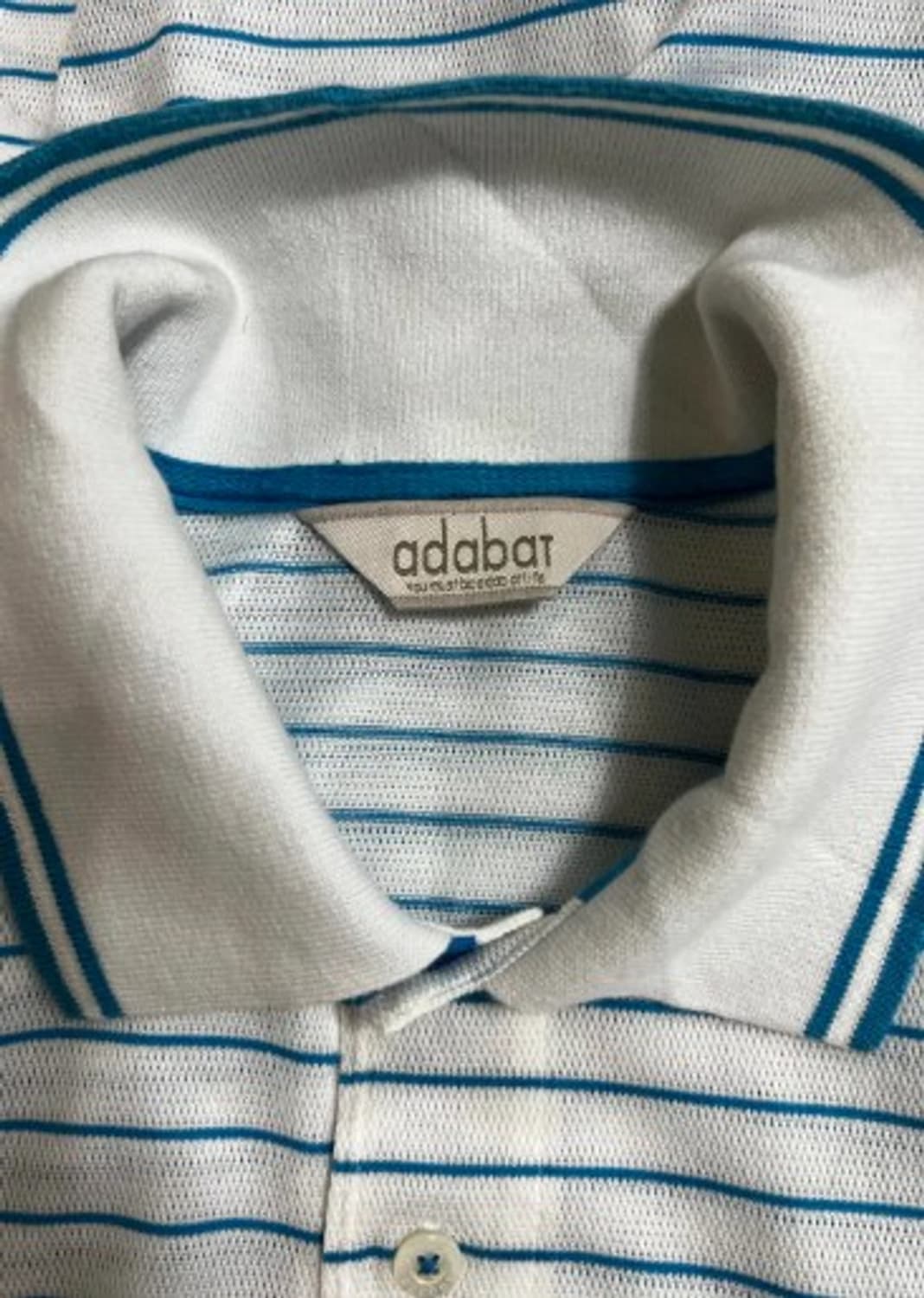 아다바트재팬 남성 스트라이프 골프반팔티셔츠 48 상품이미지4