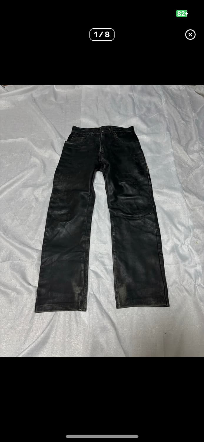 섹시 바이커 가죽 팬츠 상품이미지1