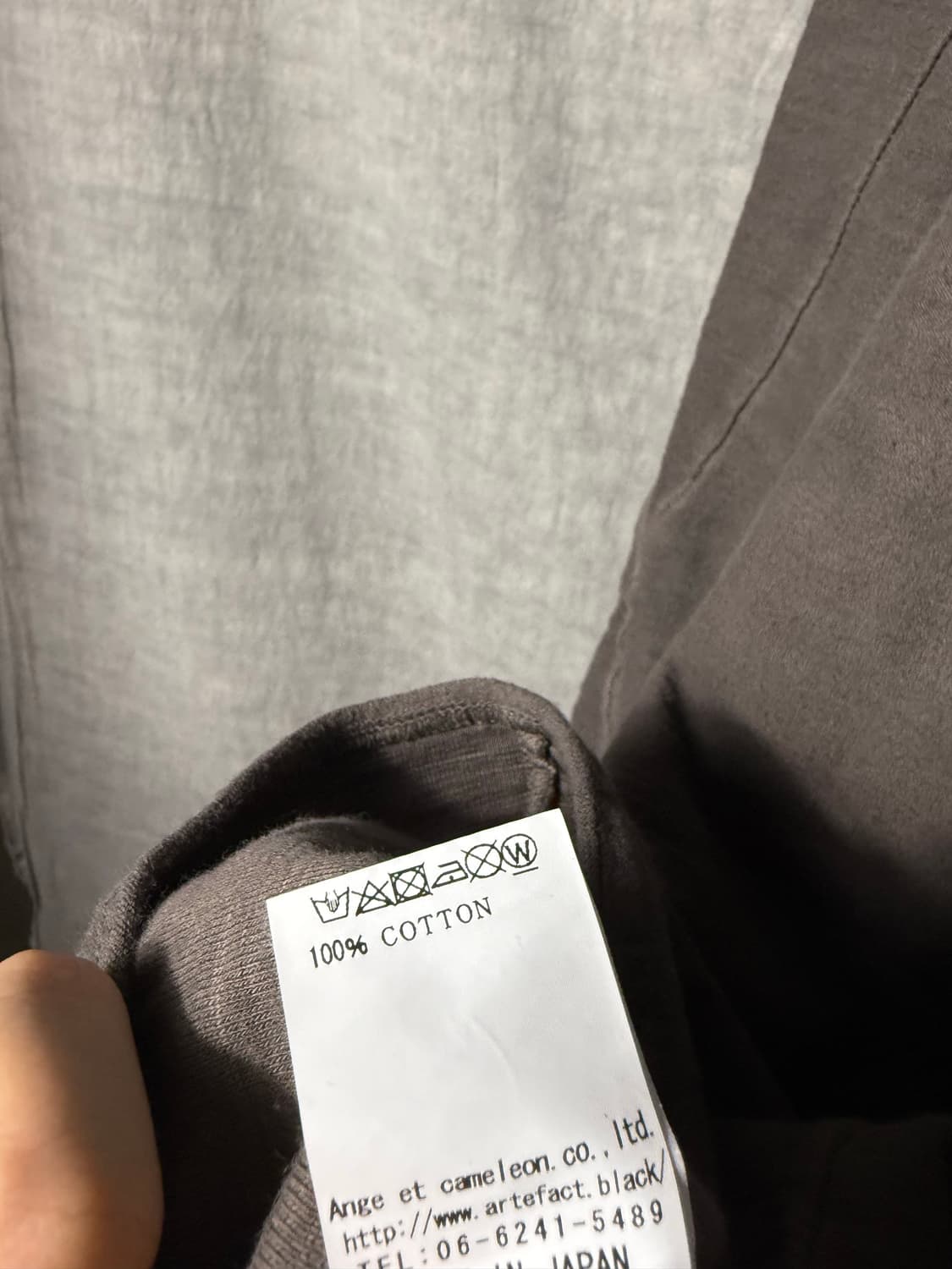 A.F ARTIFACT Washed Asymmetric Longsleev 상품이미지10