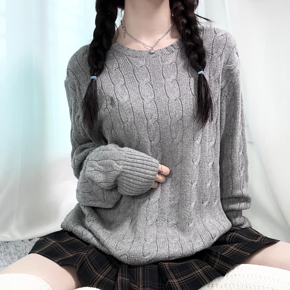 폴로 그레이포니 케이블 니트 상품이미지1