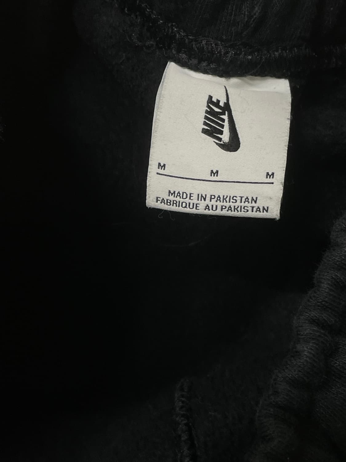 나이키 스우시 블랙 기모 조거 스웻팬츠 츄리닝 M  상품이미지3