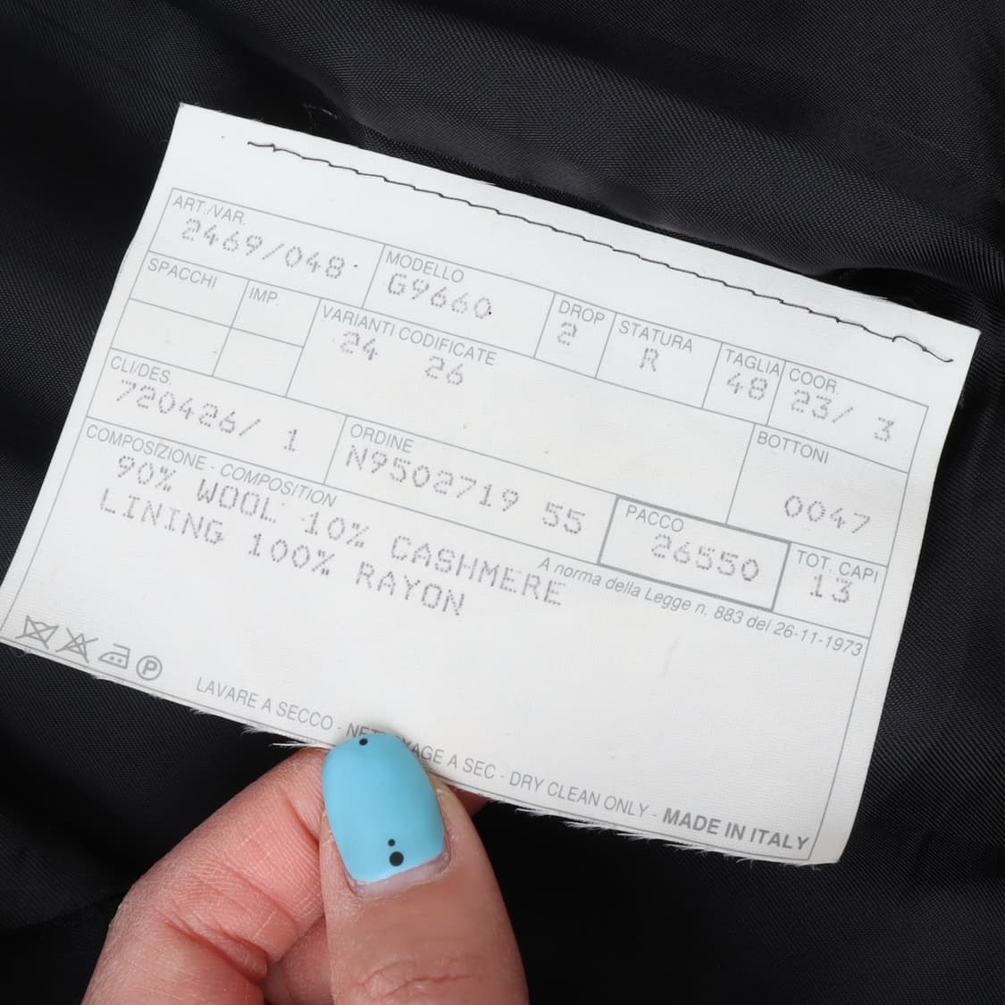 버버리 울 캐시미어 골드 버튼 4B 자켓 상품이미지10