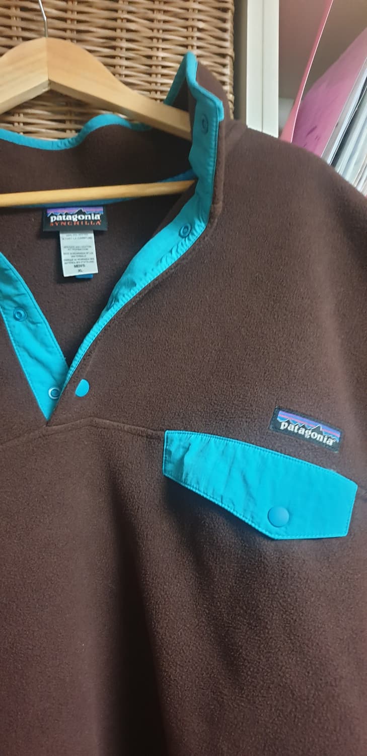 파타고니아 헤비웨이트 신칠라 플리스 풀오버 브라운 XL 상품이미지4