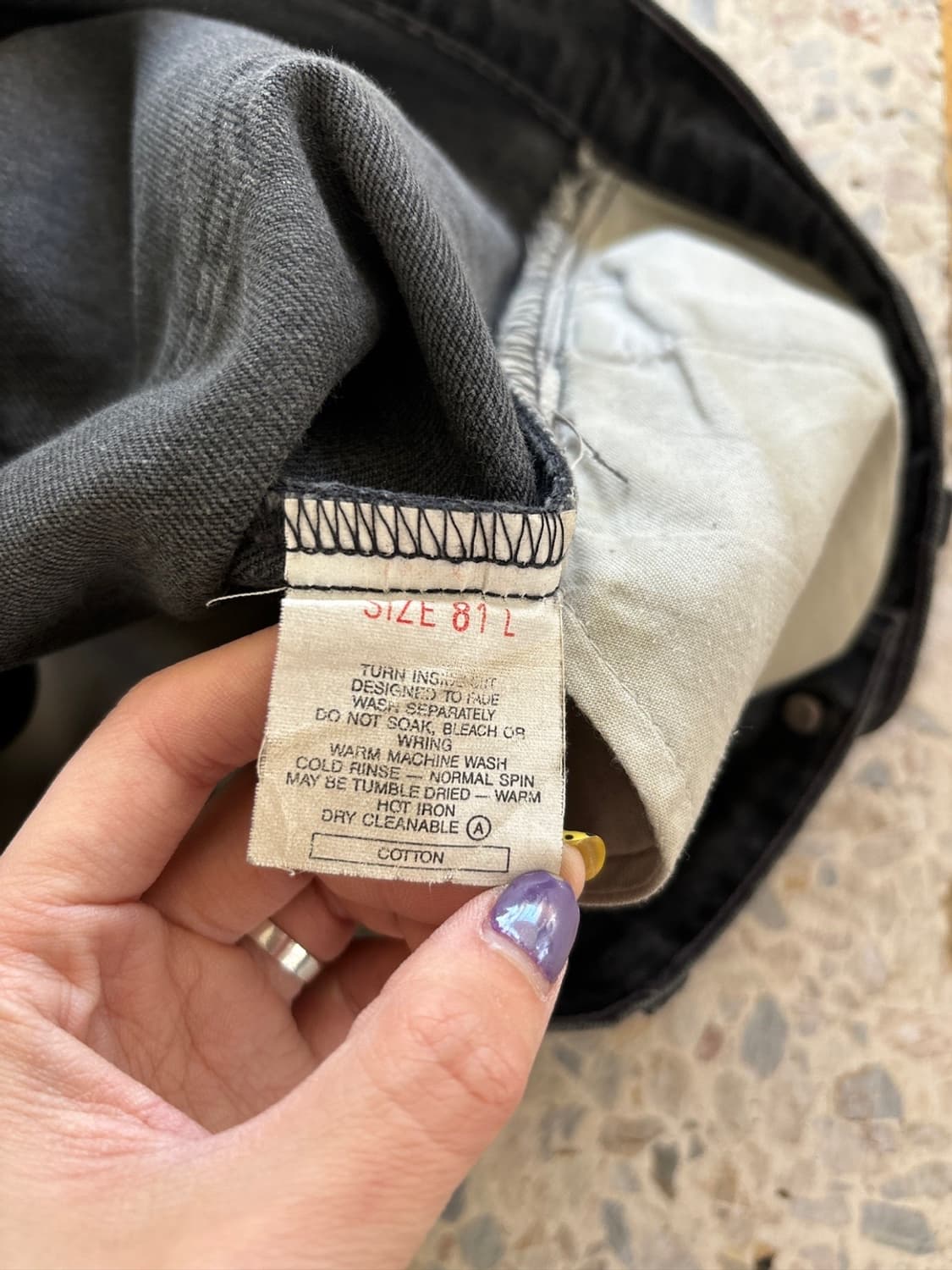 90‘s 리바이스 505 블랙  상품이미지8