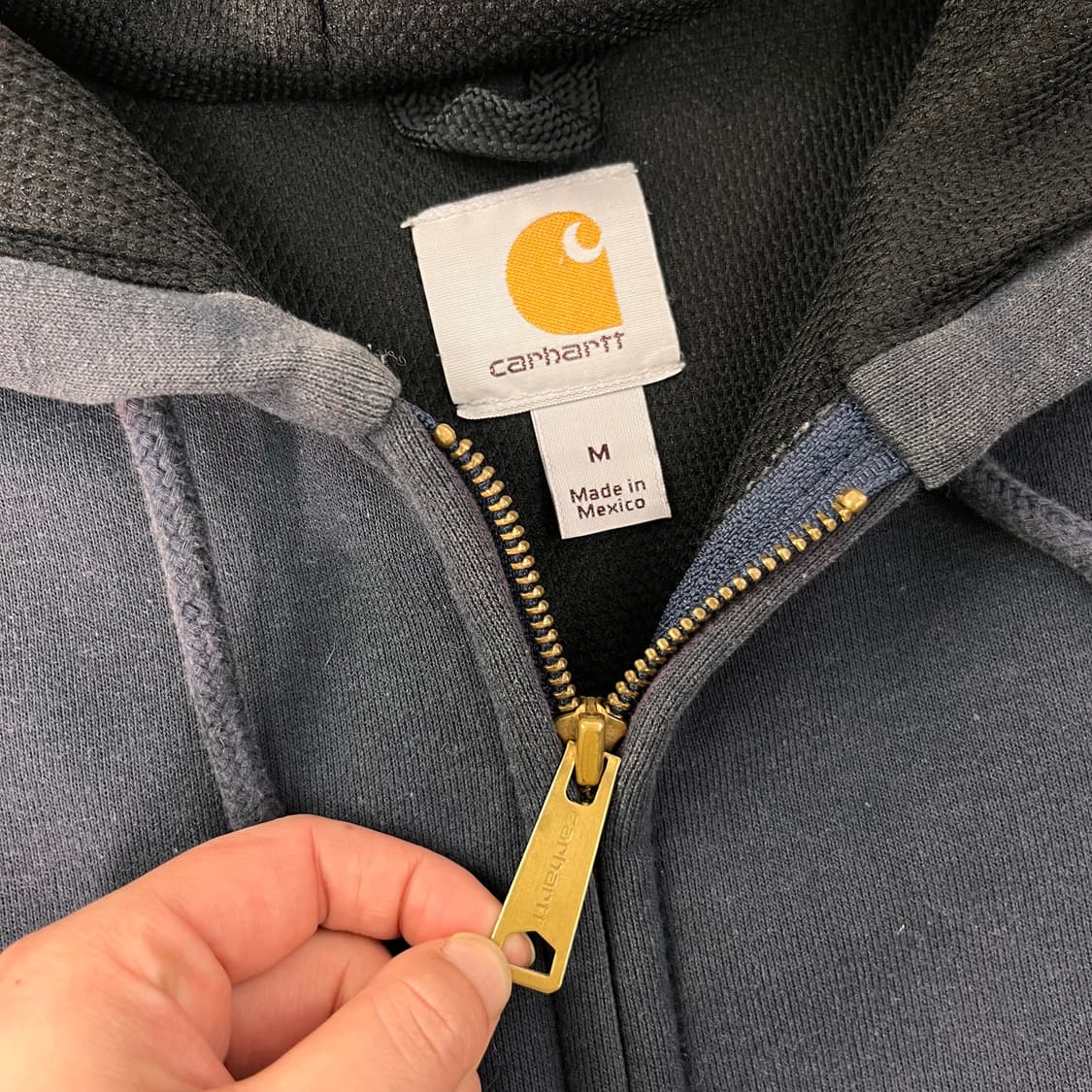 105 칼하트 써멀 네이비 후드집업 상품이미지2