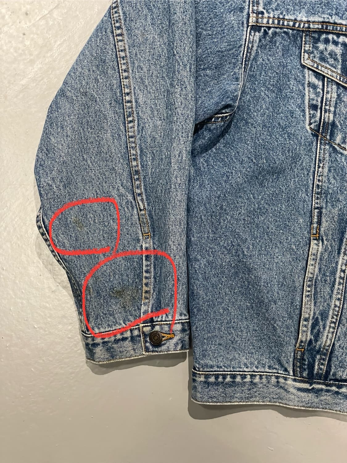 90s 리바이스 오렌지탭 데님 자켓 상품이미지8