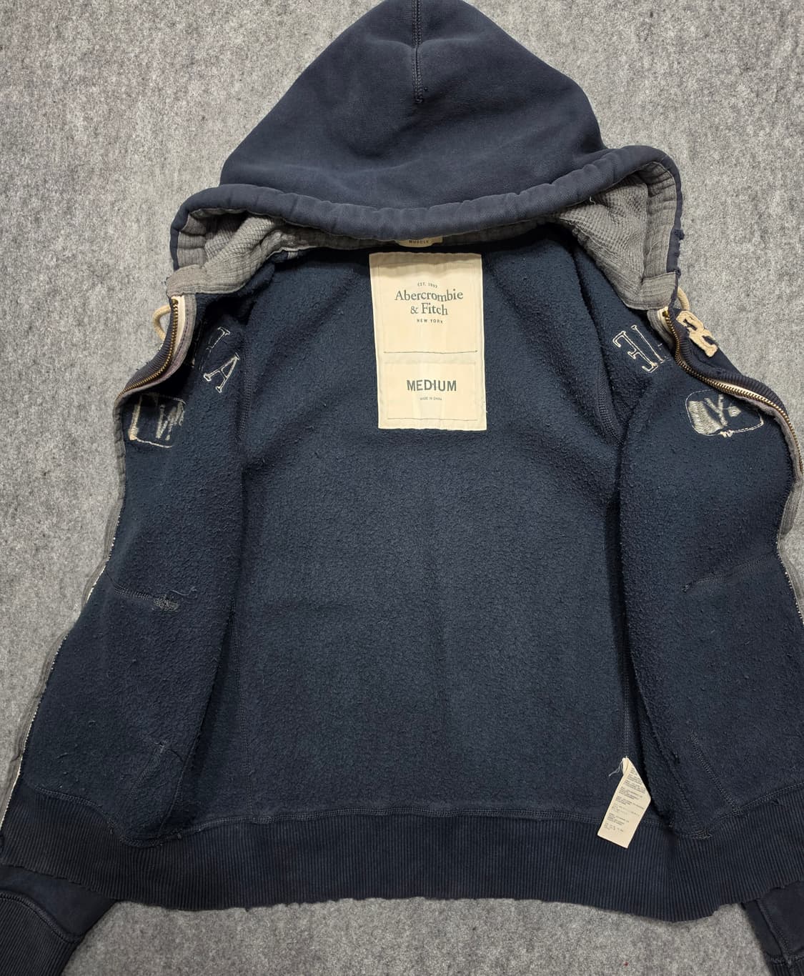 아베크롬비 앤 피치 빈티지 후드집업 M 상품이미지3