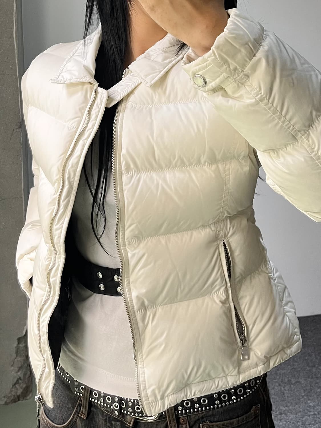 프라다 06a/w 화이트 다운 푸퍼 상품이미지3