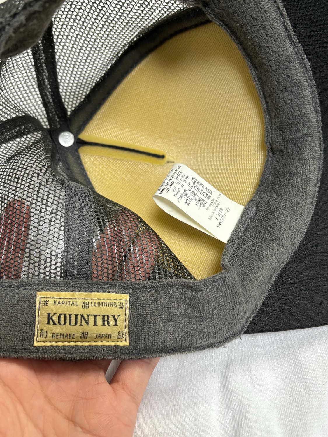 캐피탈 / 컨트리 펄 크리쳐 트러커캡 블랙 상품이미지6