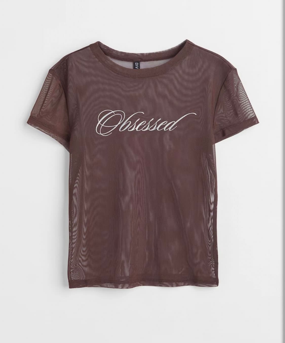 H&M 브라운 메쉬 티셔츠 상품이미지1