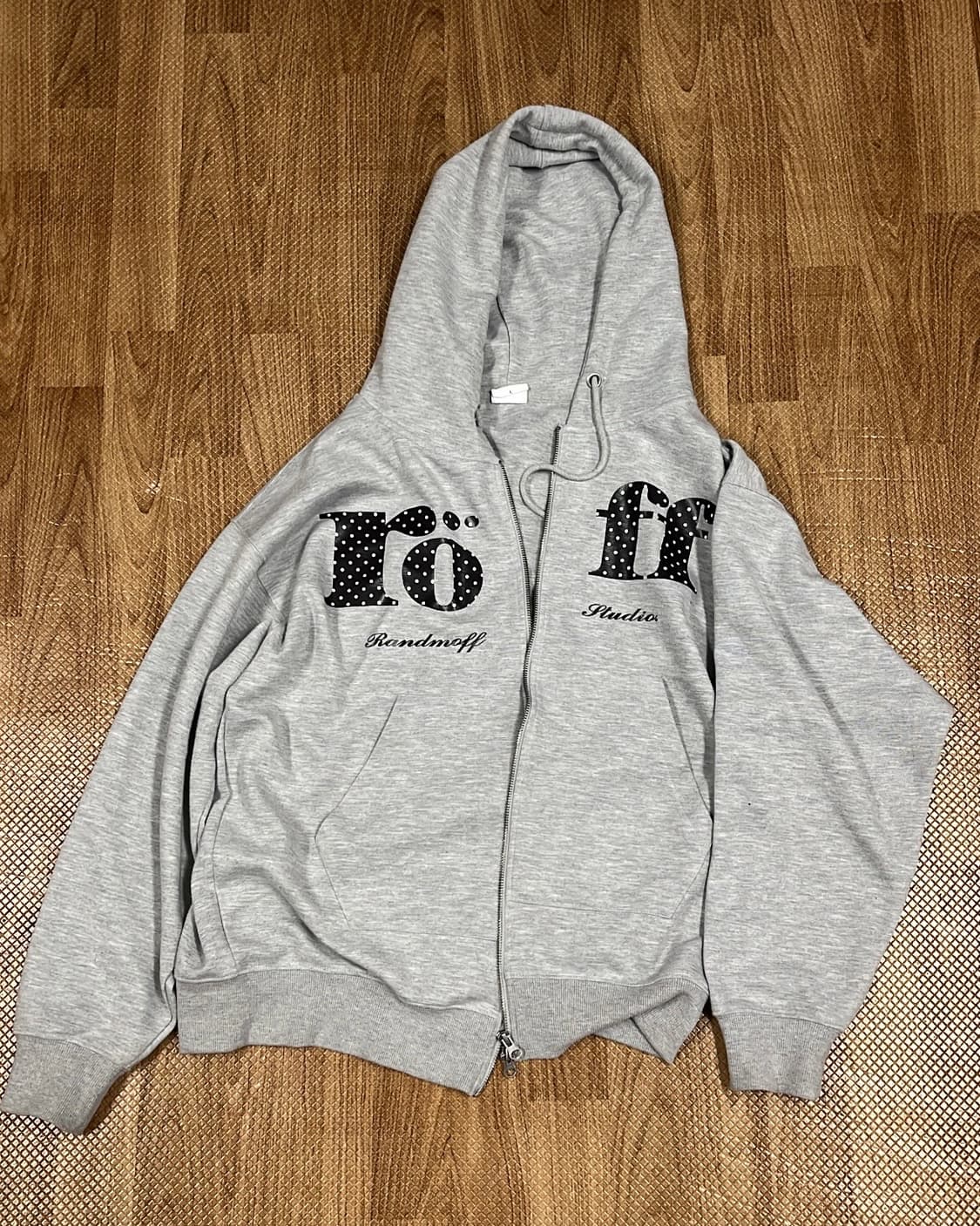 랜덤오프 도트 후드집업  상품이미지2