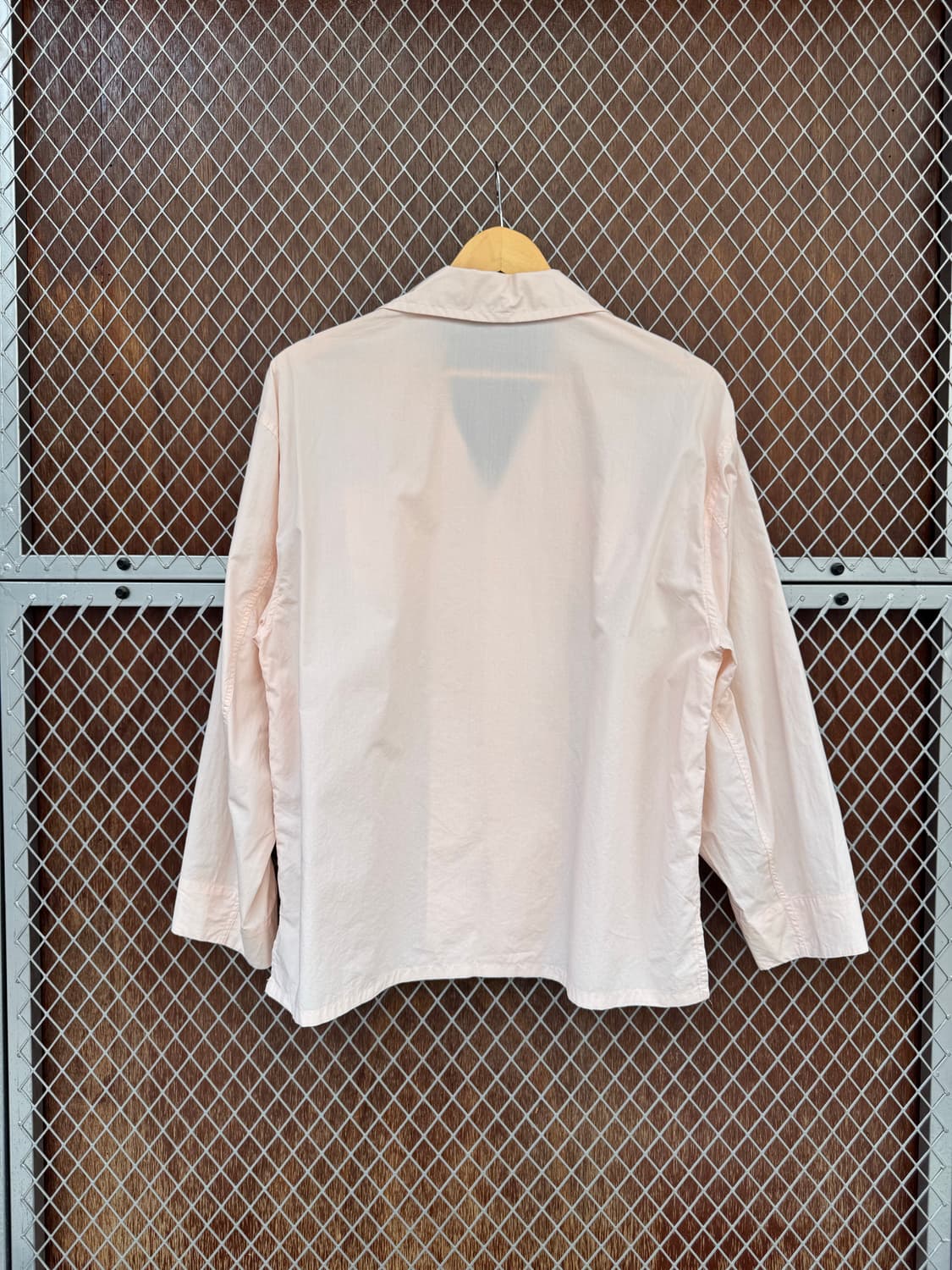 그로브 그로브스토어 유니 절개 카라 피치핑크 셔츠 블라우스 F 상품이미지7