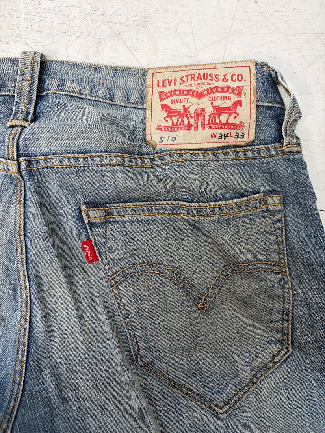 a286) 34 리바이스 510 슬림 상품이미지6