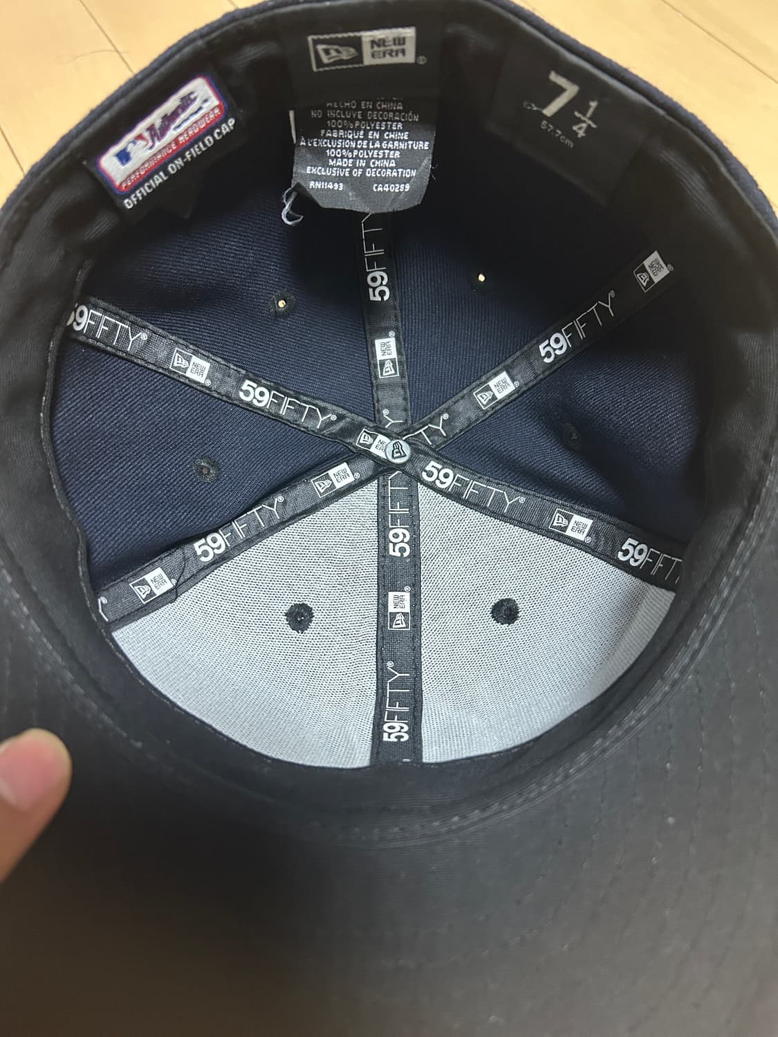 뉴에라 양키스 네이비 57.7 상품이미지3