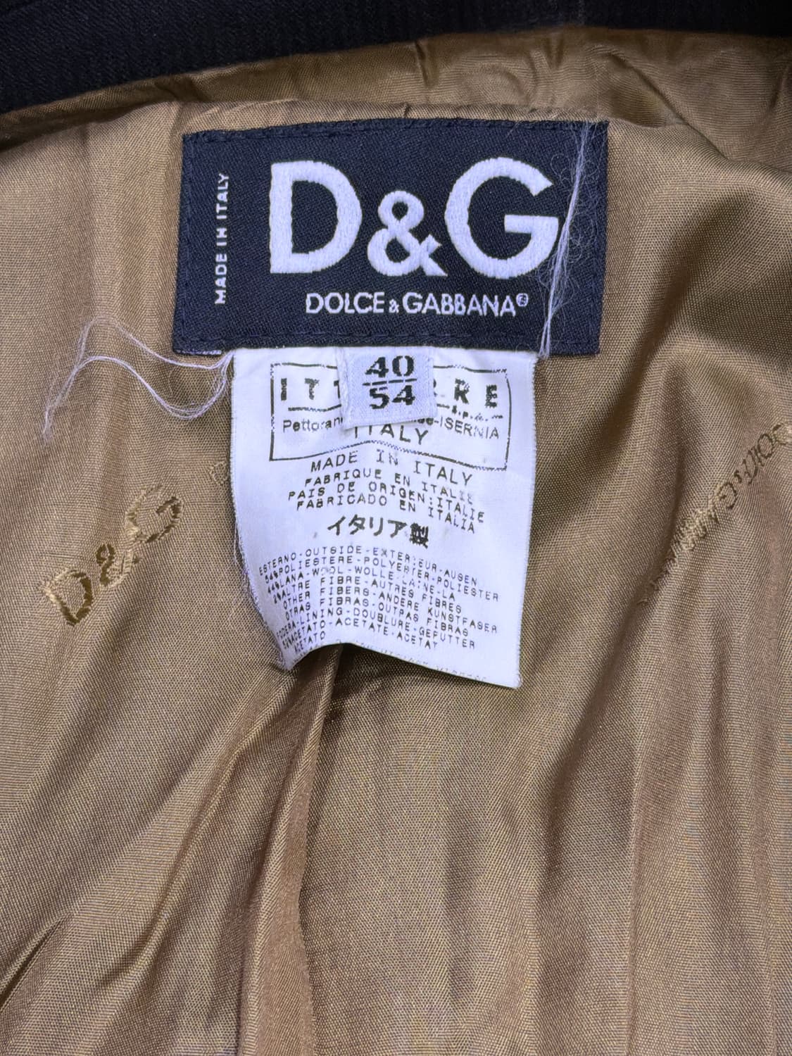 D&G 돌체앤가바나 입체 스트라이프 블랙 3버튼 블레이저 자켓 54 상품이미지9