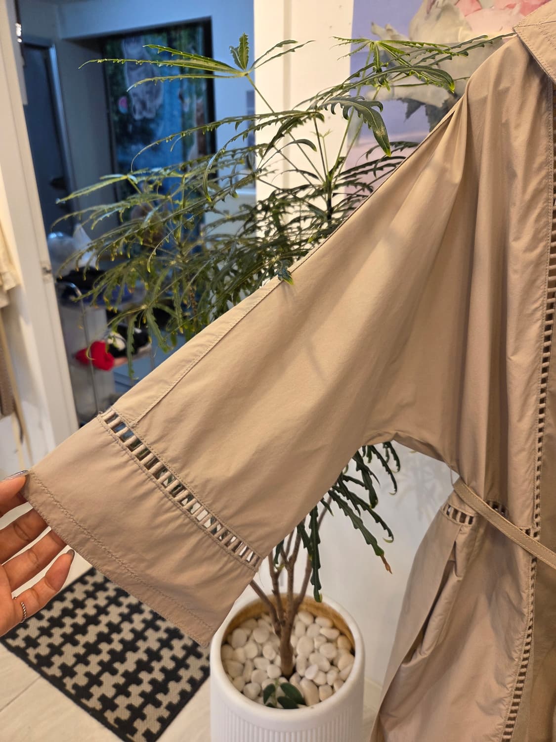 타임 아일렛 펀칭 바람막이 상품이미지5