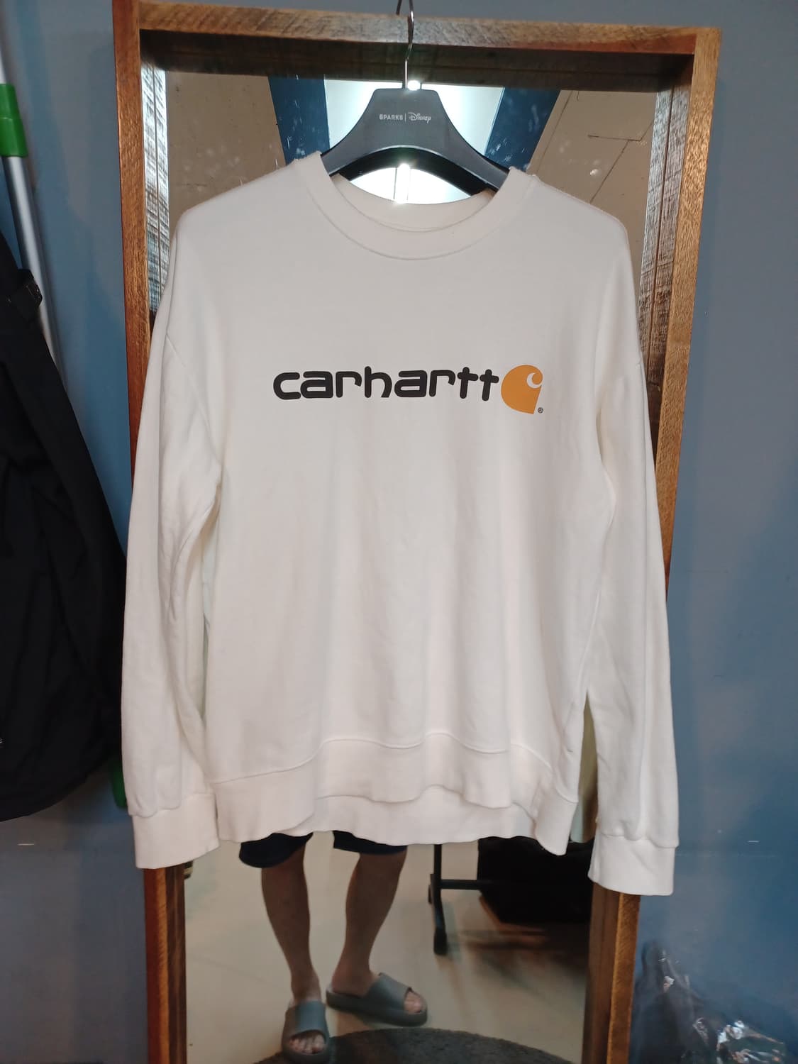 칼하트 로고 맨투맨 화이트 xl 상품이미지1