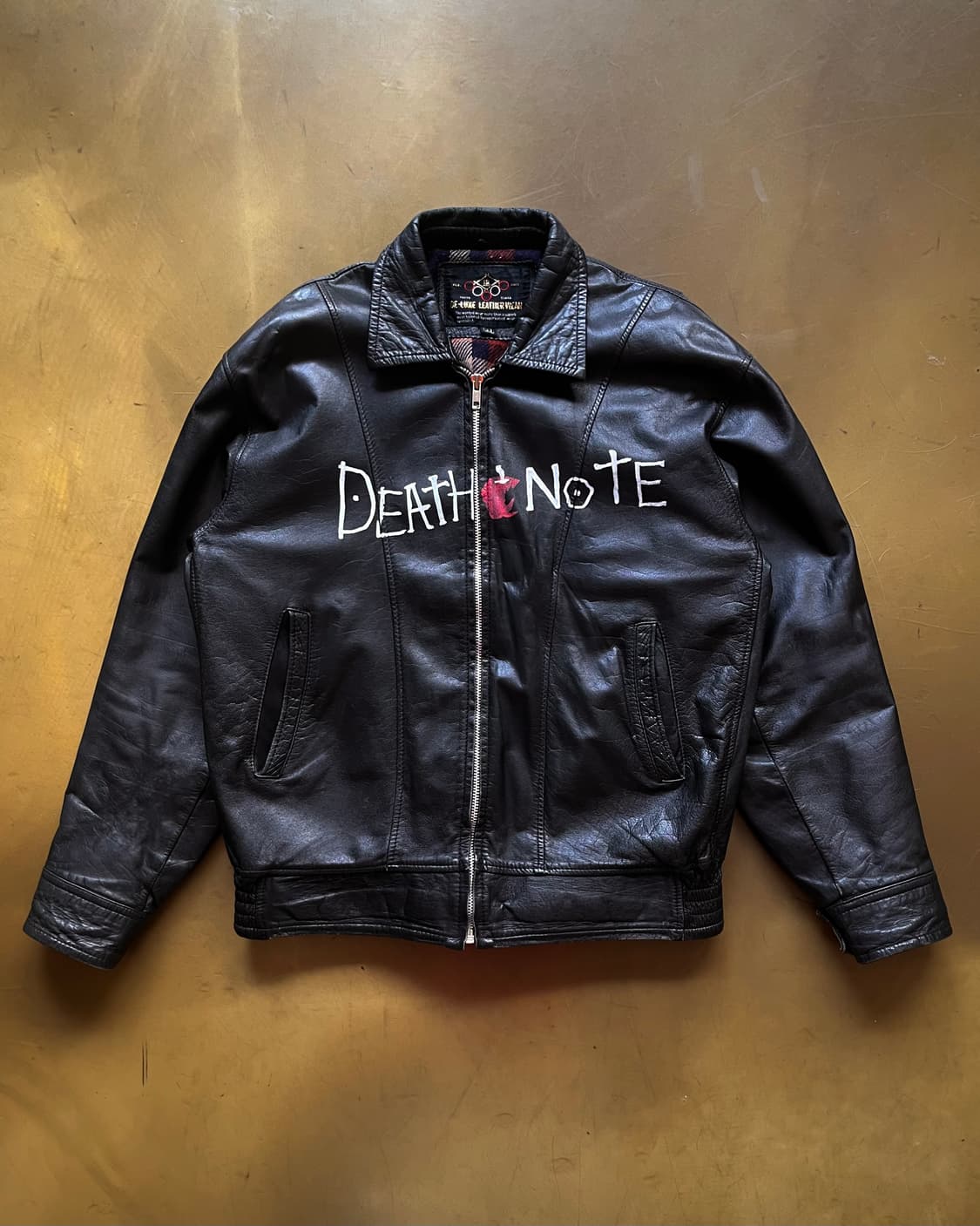 Death Note Hand Painted Leather Bomber 상품이미지4