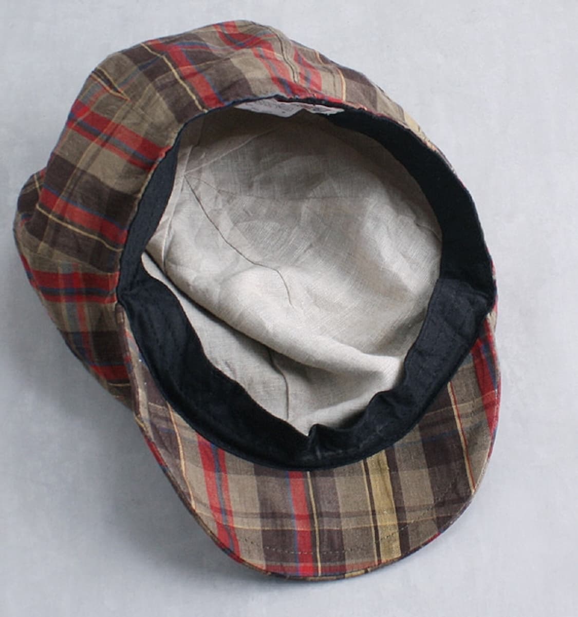 Beams Boy _ check linen newsboy cap 상품이미지5