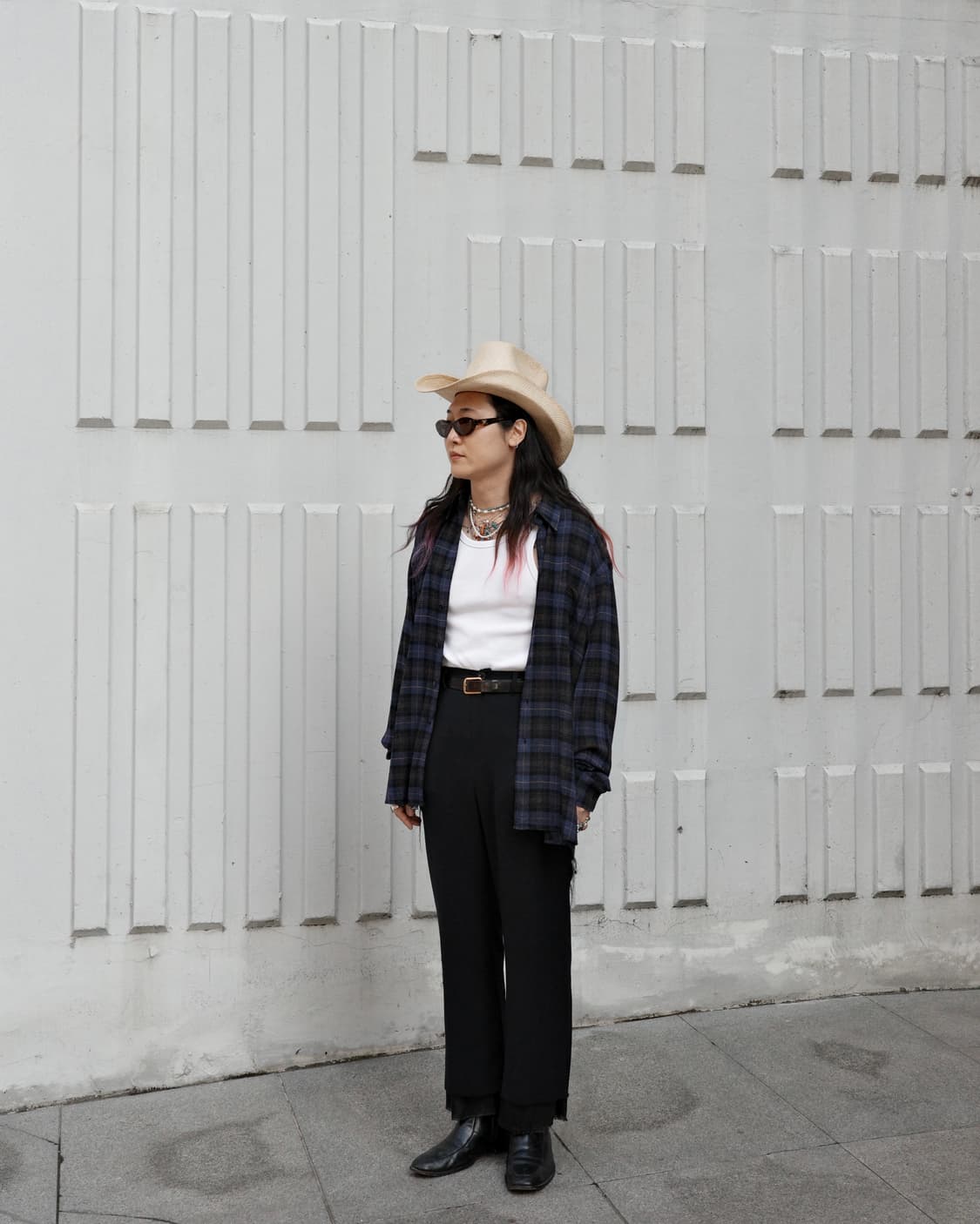 90s Ike behar 체크 레이온 셔츠 상품이미지6