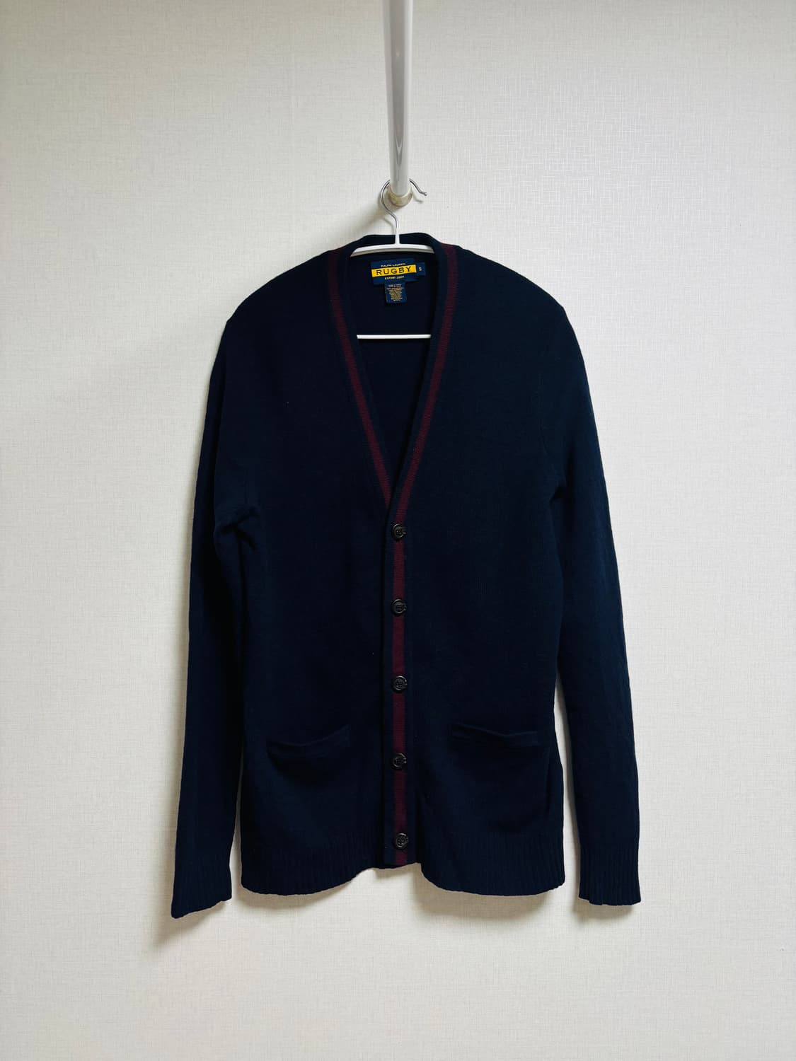 RALPH LAUREN RUGBY 배색 울 가디건 상품이미지1