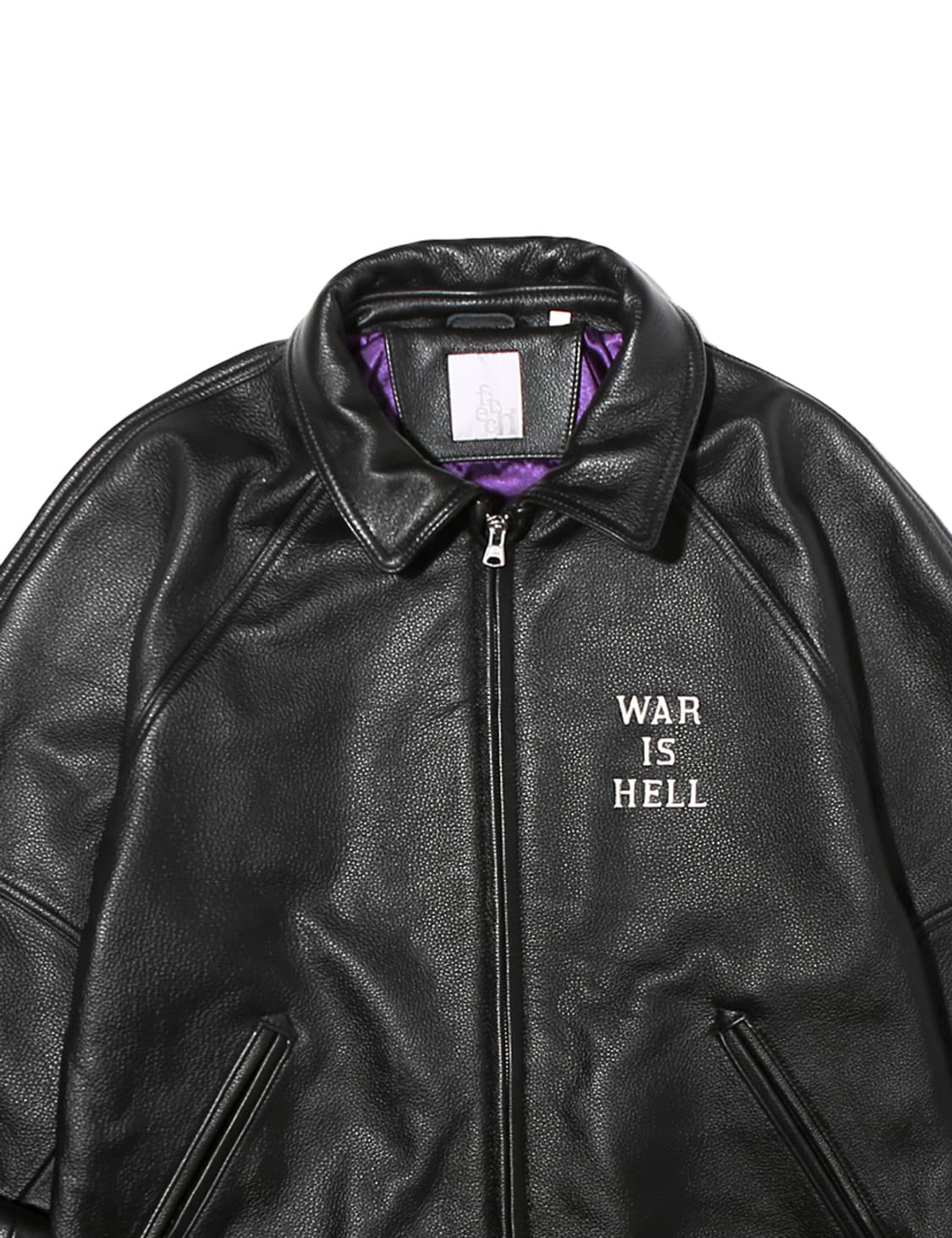 (새 상품) 페치선데이 바시티 소가죽 자켓 M 상품이미지3