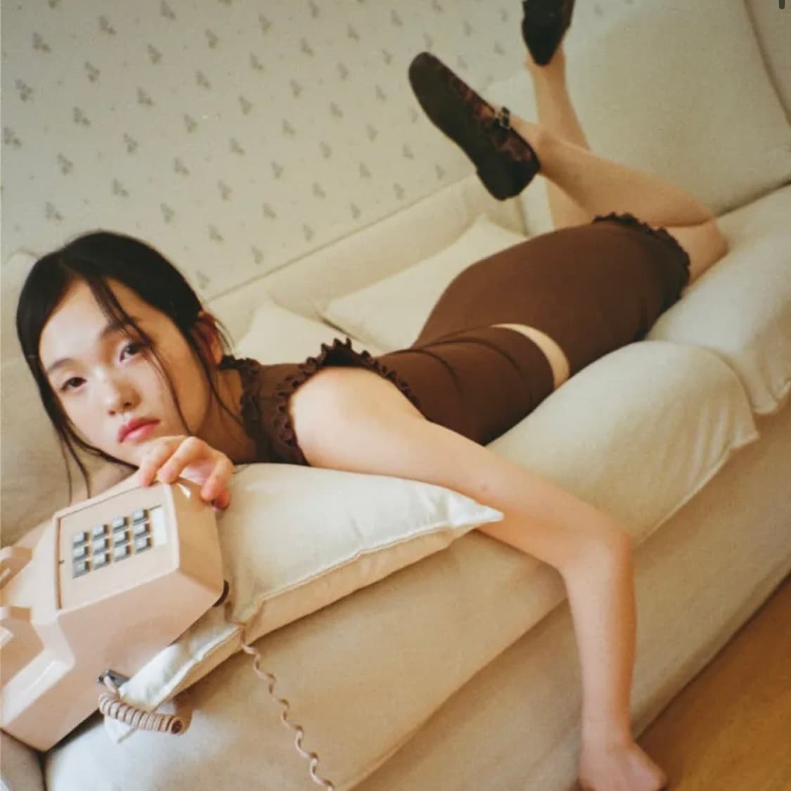 루루서울 Mocha Tea Top, Skirt 세트 상품이미지1