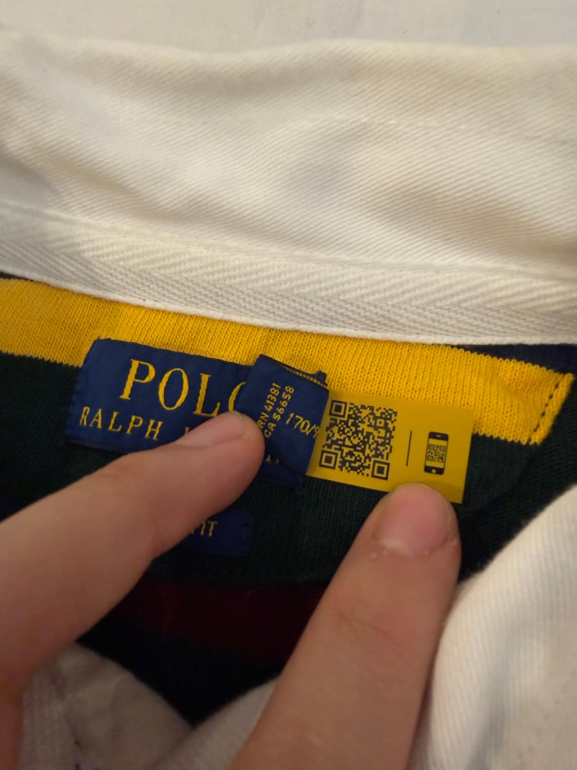 폴로 랄프로렌 최신형 스트라이프 럭비 롱슬리브 카라티 상품이미지7