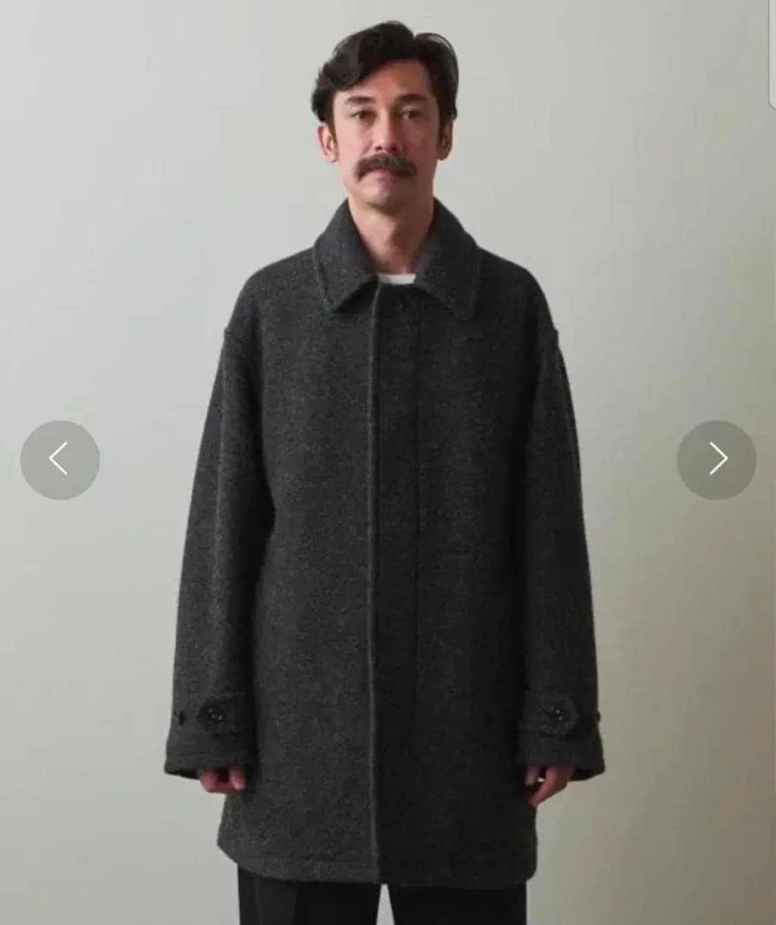 스티븐 알란 니트 플렉 하프 발마칸 코트 상품이미지1