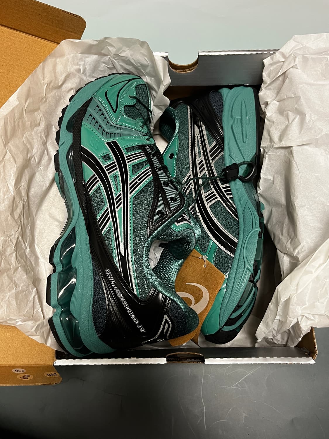 아식스x언어펙티드 젤카야노14 그린 [270] 상품이미지1