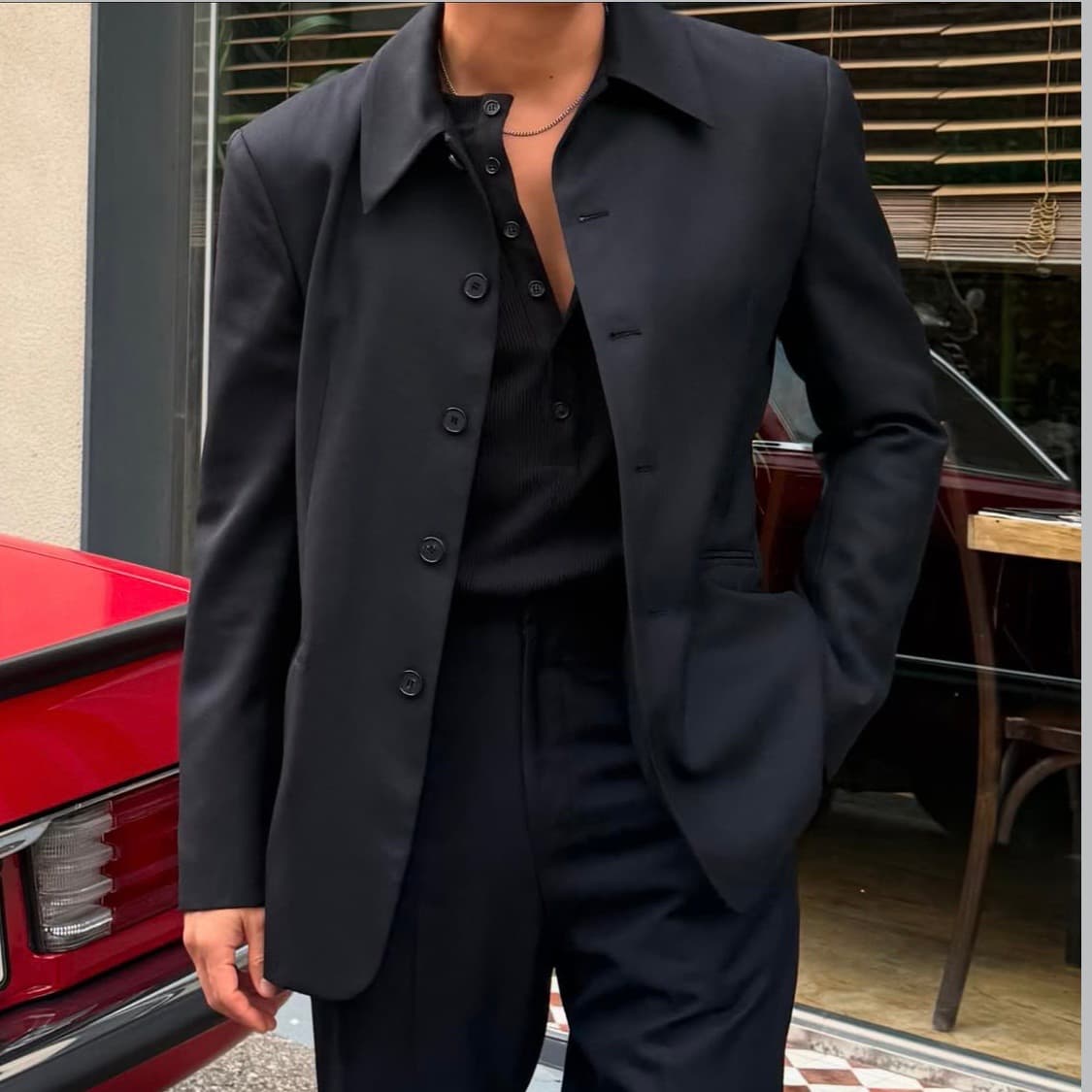 carry/싱글 울 블레이져 상품이미지1