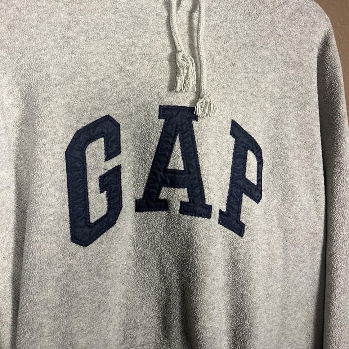 90s 갭 스펠 아웃 후드티 그레이 2XL 상품이미지2