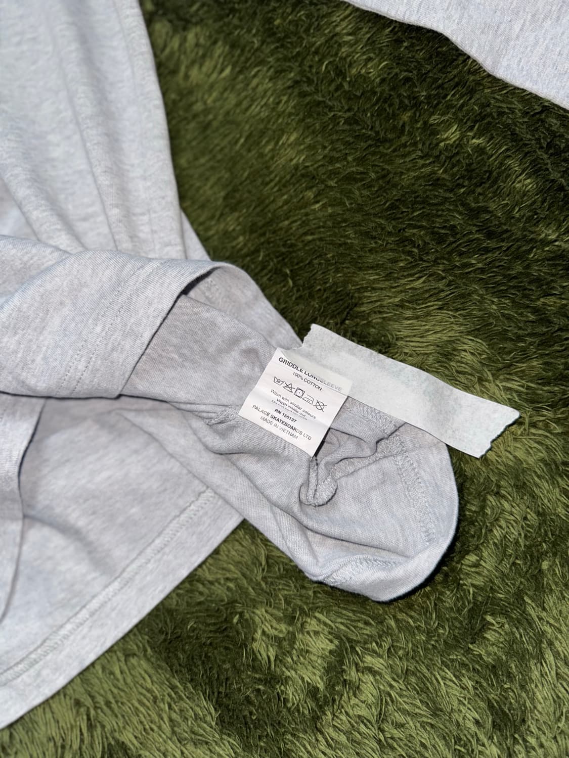 [M] Palace 팔라스 19ss Griddle 그래픽 롱슬리브 그레이 상품이미지7