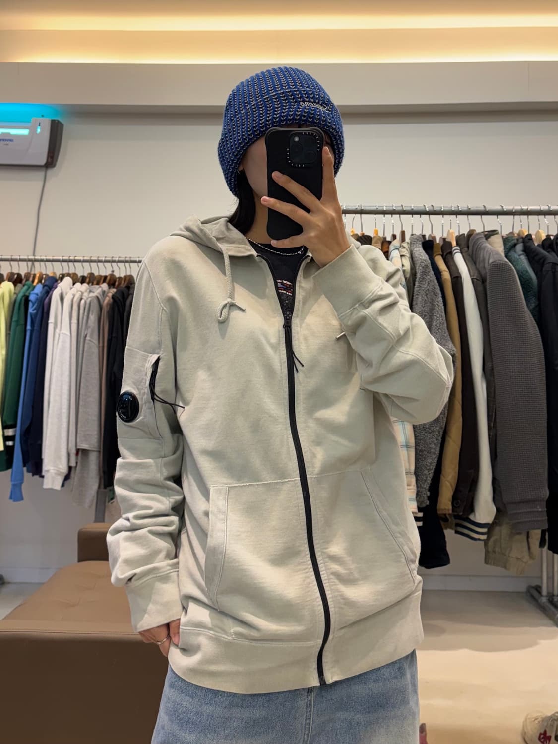 CP company re-colour 렌즈 후드집업 상품이미지6