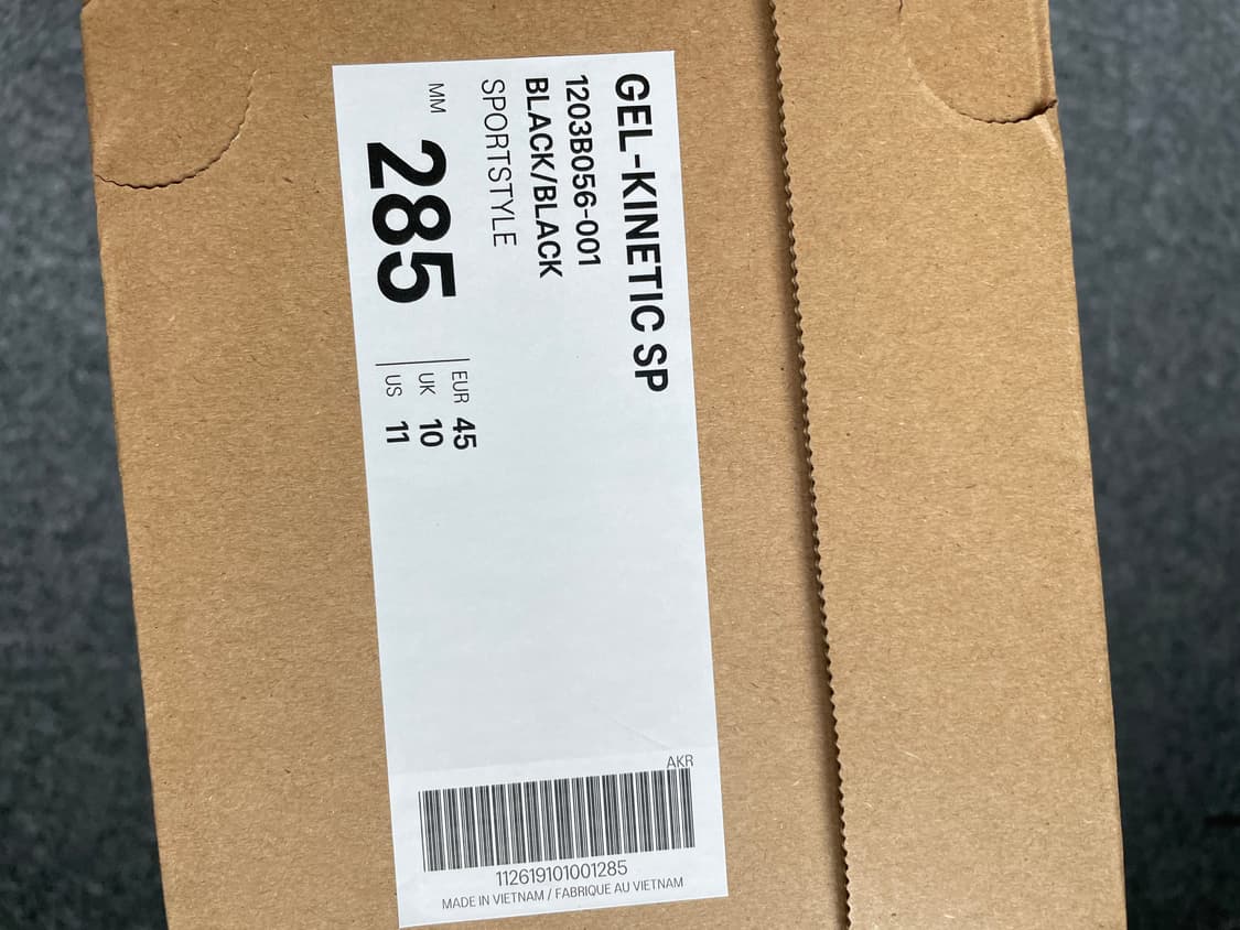 아식스 젤 키네틱 블랙 285사이즈 상품이미지6