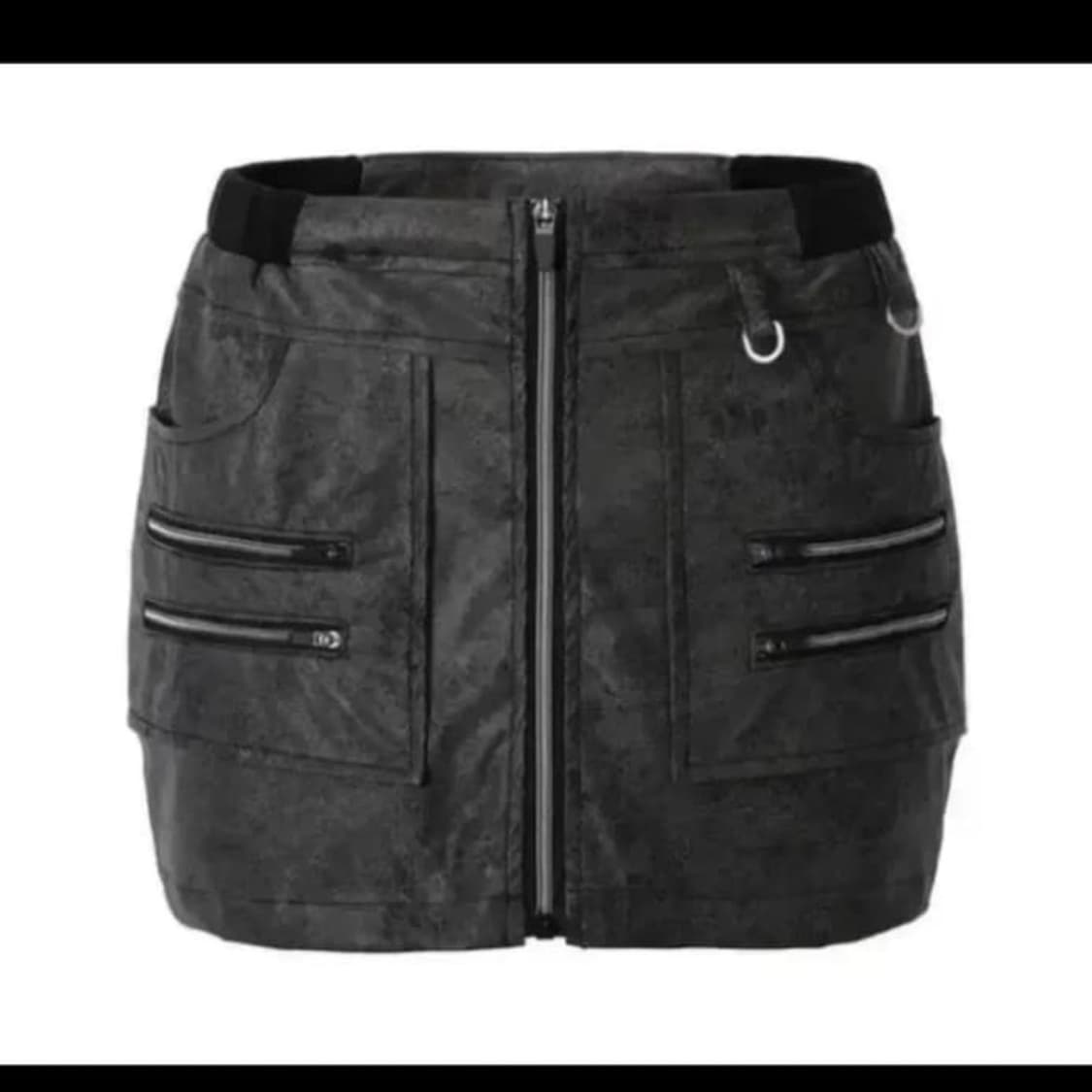 쓰리타임즈 zip lether skirt (s) 상품이미지1